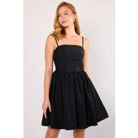 Jaded Rose Women's Neesha Black Corset Nylon Skater Mini Dress | Size: 10