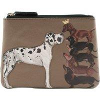 Mala leather Women's King of Dogs Leather Coin Purse Dachshund & Great Dane Design