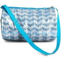 Capezio Women's Chevron Barrel Bag in Bright Blue