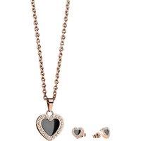 Bering Time Women's 428-712-BLACK Jewellery Set in Rose Gold