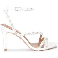 Carvela Women's 'Felice' Satin Heels in White | Size: 8