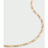 The Fine Collective Women's 9ct Yellow Gold Solid Figaro Chain 18 inch | Size: 18 inches
