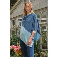 WoolOvers Women's Cashmere Merino Blend Button Poncho