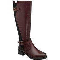 Ravel Women's Bordo Leather 'Eildon' Knee-High Boots in Burgundy | Size: 4