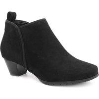 Pavers Women's Wide Fit Smart Block Heel Ankle Boots in Black | Size: 3