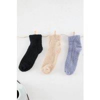 WOVCOR Women's 3 Pack Thick Terry Knit Warm Socks