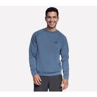 Skechers Men's Cozy Luxe Elevate Sweatshirt in Blue | Size: Large
