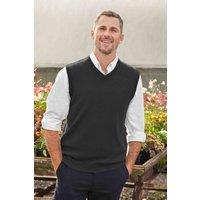 WoolOvers Men's Cashmere & Merino Slipover Mens in Black | Size: XL