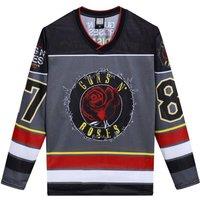 Amplified Men's Guns N Roses Hockey Jersey in Grey | Size: 2XL