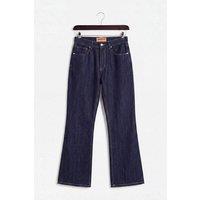 Giesto Men's Mid-Waist Flare Leg Jeans in Dark Indigo | Size: Medium