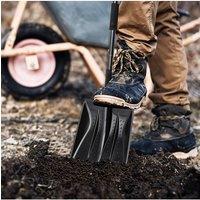 Living and Home Portable Snow Shovel with D-shape Handle in Black