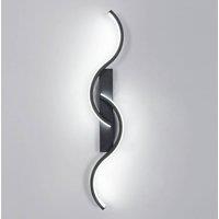 COMELY Indoor Wall Lights, 16W Modern Black Wall Lights 6500K Cool Light