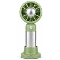 Dyzi Portable Handheld Mini Fan Rechargeable with Stand USB C 3 Speed in Green