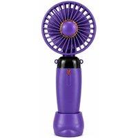 Dyzi Portable Handheld Mini Fan Rechargeable with Stand USB C 3 Speed in Purple