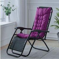 Living and Home Dark Purple Soft Comfortable Chaise Lounge Cushion, 110cmW x 40cmD | Size: 110 cmW x 40 cmD