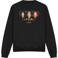 Netflix Kpop Demon Hunters Huntrix Golden Hearts Sweatshirt, Black | Size: Small