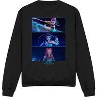 Netflix Kpop Demon Hunters Huntrix Fighting Sweatshirt, Black | Size: 2XL