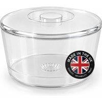 Chabrias Ltd Clear 10L Ice Bucket with Lid & Removable Drainage Liner, UK Made