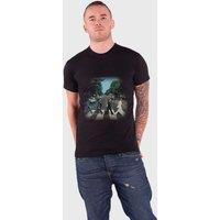 Beatles Abbey Road Crossing Iconic T-Shirt in Black | Size: Large