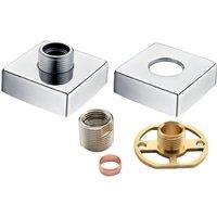 SP Shower Bar Valve Bracket Set (Pack of 5) in Metallic Silver
