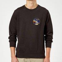 NASA Vintage Rainbow Shuttle Sweatshirt - Black | Size: XL