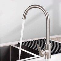 KORVIXA Modern Kitchen Sink Mixer Taps in Silver | Size: 10000mm x 520mm