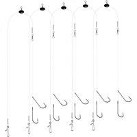SPETLEK 5 x Clipped Down Pulley Sea Fishing Rig 2/0# in Silver