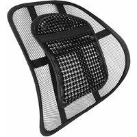 SPETLEK Lower Back Lumbar Support for Office Chair Car Seat in Black | Size: 120 cm x 90 cm