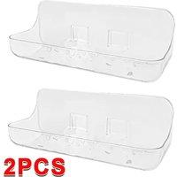 SPETLEK 2x No Drill Shower Caddy Shelf in Clear