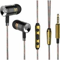 SPETLEK SUPER BASS IN-EAR EARPHONES HANDSFREE HEADPHONE in Gold