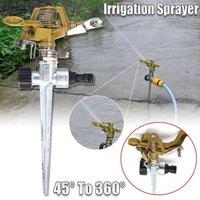 SPETLEK Rotating Water Sprayer Garden Lawn Farm Watering Irrigation in Gold | Size: 1.25kg