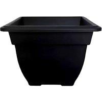 SPETLEK Black Large 38cm Square Bell Planter Plastic Pot Home | Size: 100 cm x 15 cm