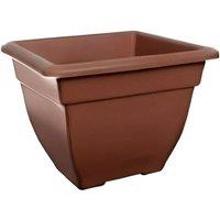SPETLEK Terracotta Large 38cm Square Bell Planter Plastic Pot Home | Size: 100 cm x 15 cm