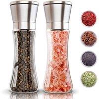 Havendro 2PCS Steel Salt & Pepper Grinder Set in Silver
