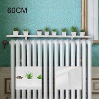 FLAVORA 60cm New White Radiator Shelves, Including Easy Fit Brackets | Size: 500mm