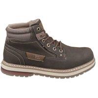 Route 21 Men's 6 Eyelet Ankle Boot in Dark Brown