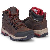 Northwest Territory Women's Malveen Leather Waterproof Walking Boots in Walnut | Size: 7