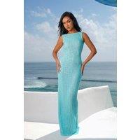 Moda Minx Women's Baby Blue Lily Maxi Dress | Size: S/M