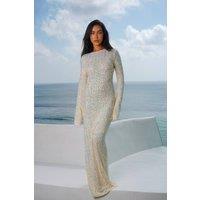 Moda Minx Women's Coconut Juliet Maxi Dress in Cream | Size: S/M