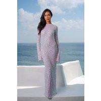 Moda Minx Women's Lilac Juliet Maxi Dress | Size: S/M