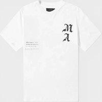 Amiri Men's Wes Lang Checker Skull T-Shirt White | Size: Large