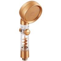 Living and Home G1/2 Handheld 3 Spray Modes High Pressure Shower Head with Filter in Rose Gold