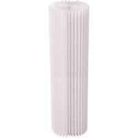 Living and Home 30x100cm Cylinder Pedestal Stand Paper Foldable Support Columns for Parties Weddings Reception Decoration in White | Size: 30x100 cm