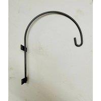 Poppyforge 20 Inches Wall Swan Neck Bracket - Steel - Powder Coated Black