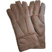 Infinity Leather Sheepskin Leather Gloves with Roll Up/Down Cuff in Brown | Size: 3XL