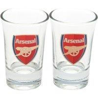 Arsenal FC Shot Glass Set Pack of 2 in Clear
