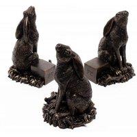 Jardinopia Moongazing Hare Plant Pot Feet - Set of 3 in Bronze