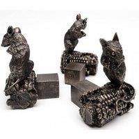 Jardinopia Harvest Mouse On Corn Plant Pot Feet - Set of 3 in Bronze