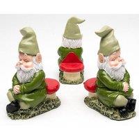 Jardinopia Sleeping Gnome Plant Pot Feet - Set of 3 in Green