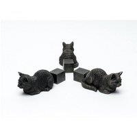 Jardinopia Sleeping Cat Stretching Out Plant Pot Feet - Set of 3 in Bronze